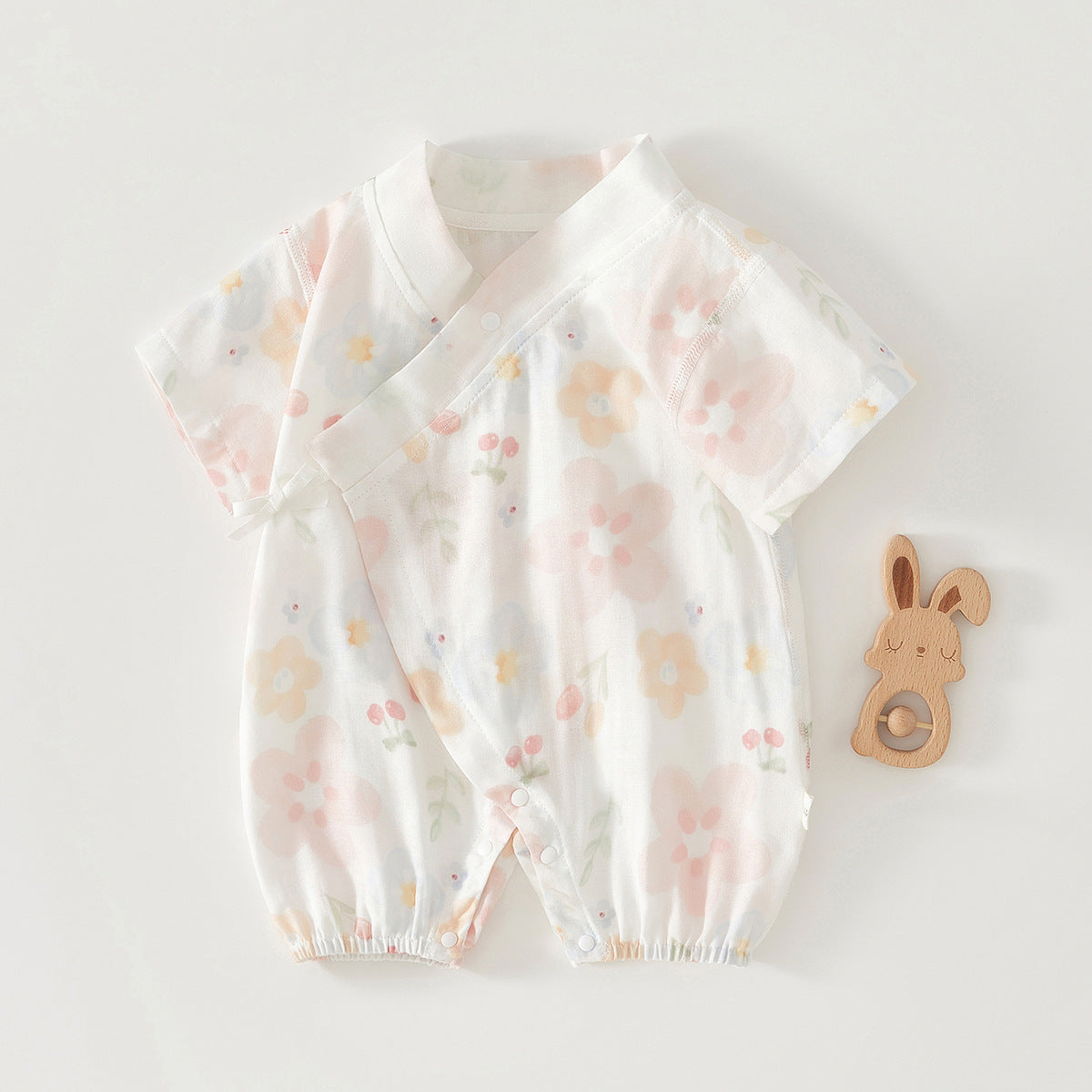 Short Sleeve Gown Born Bamboo Fiber Jumpsuit, Climbing Suit