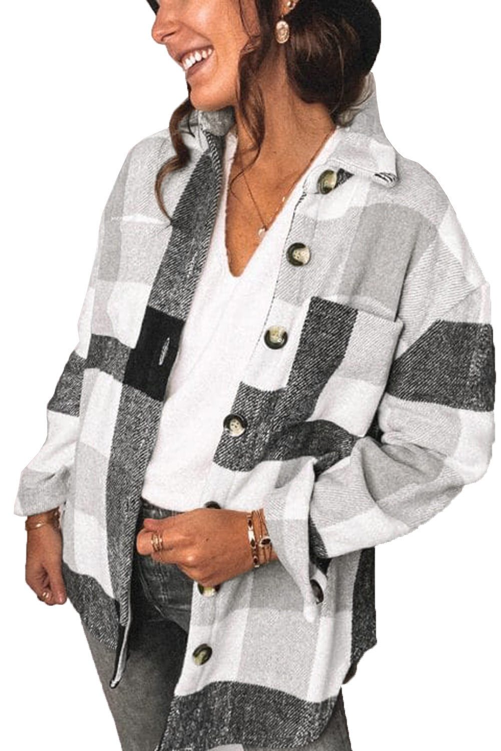 Women's Spring Shirt Independent Breasted Casual Blouse