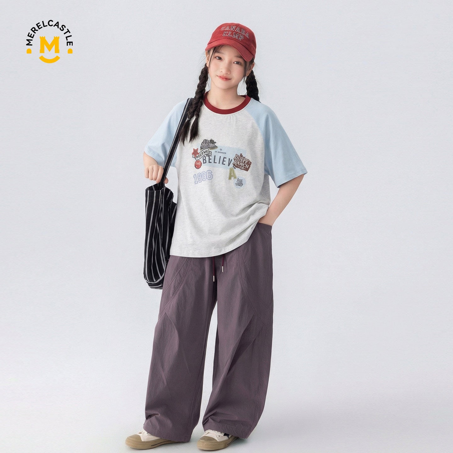 Western Style Top Summer Thin Breathable Children's T-shirt