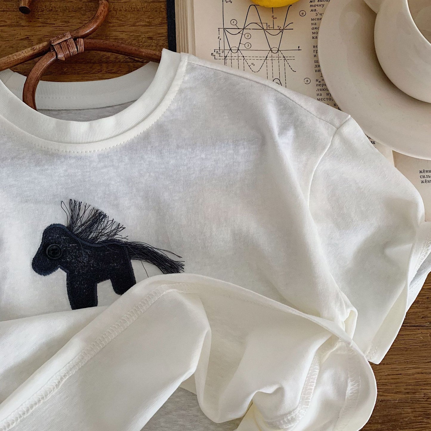 Children's Summer Korean Three-dimensional Pony Fashionable Clothing Class Children's T-shirt