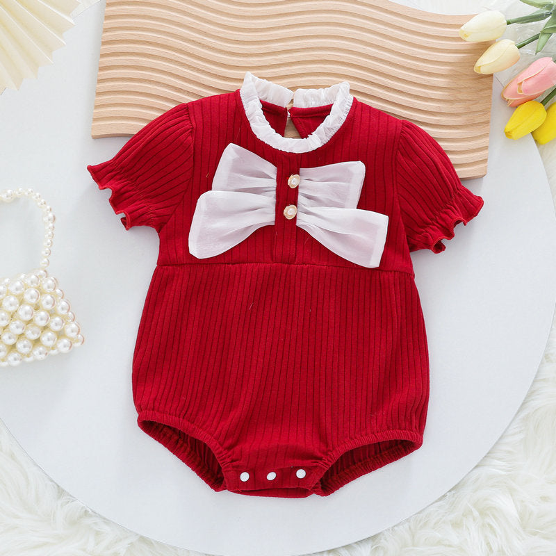 Summer Wear Born Clothes Jumpsuit First Month Old Days Romper Jumpsuit, Climbing Suit
