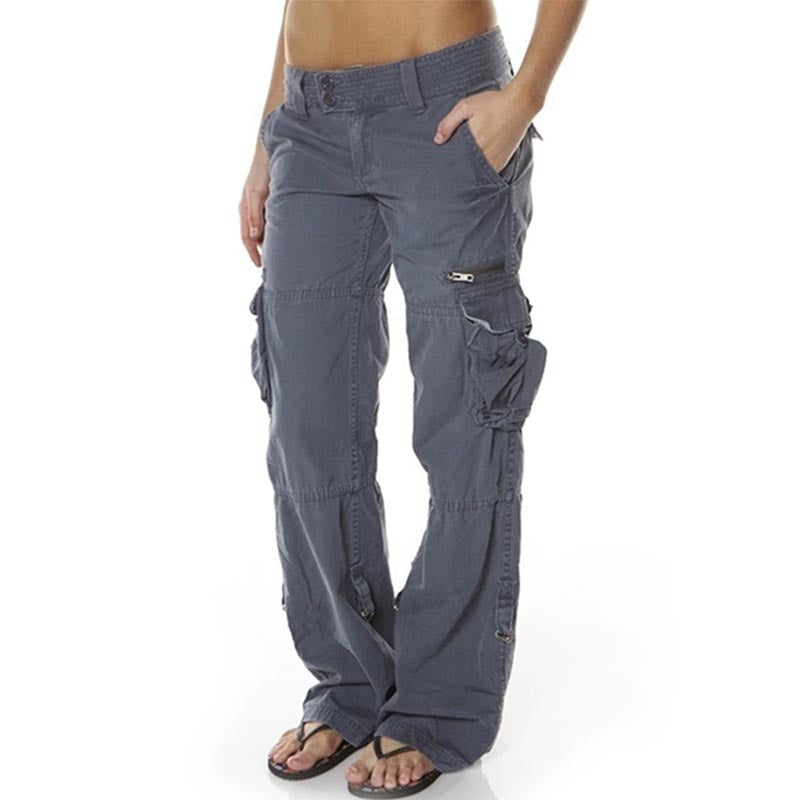 Women's French Wide Leg Loose Straight Overalls Casual Pants