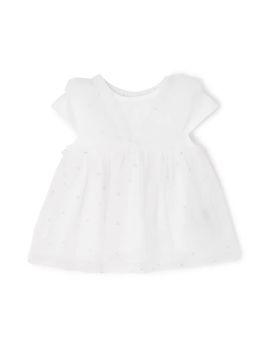 Children's Lace Floral Border Mesh Pettiskirt With Children's Dress