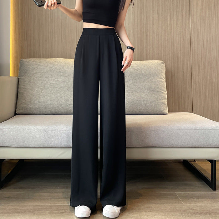Women's High Waist Summer Thin Narrow Straight Suits