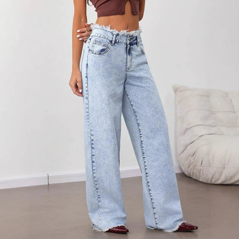 Graceful Women's High Quality Denim Straight Women's Jeans