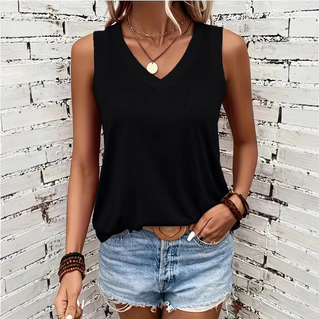 Women's Solid Color Sleeveless Comfort Casual Small Vest/suspenders/tube Top