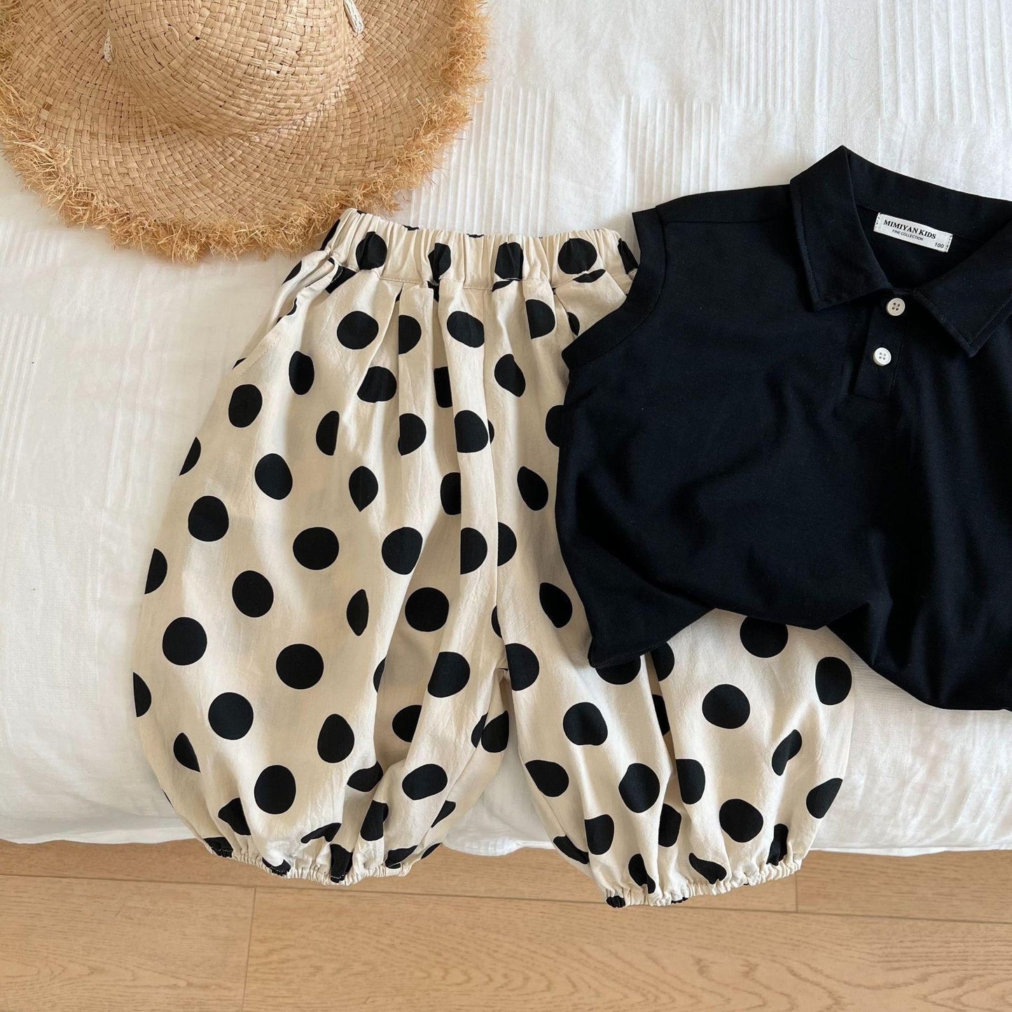 Children's Clothing Trousers Summer Boys Korean Style Polka Dot Loose Bloomers Children's Pants