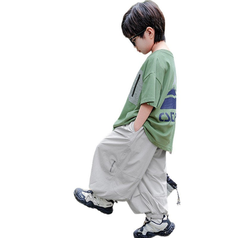 Children's Fairy Tale Memory Boy's Summer Leisure Thin Breathable Children's Pants