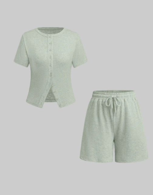 Women's Summer Short-sleeved Sexy Hot Style Fashion Casual Suit