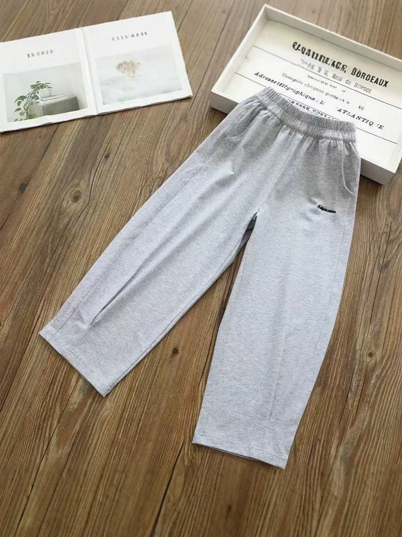 High Cotton Casual Sports Female Big Ice Feeling Loose Air Children's Pants