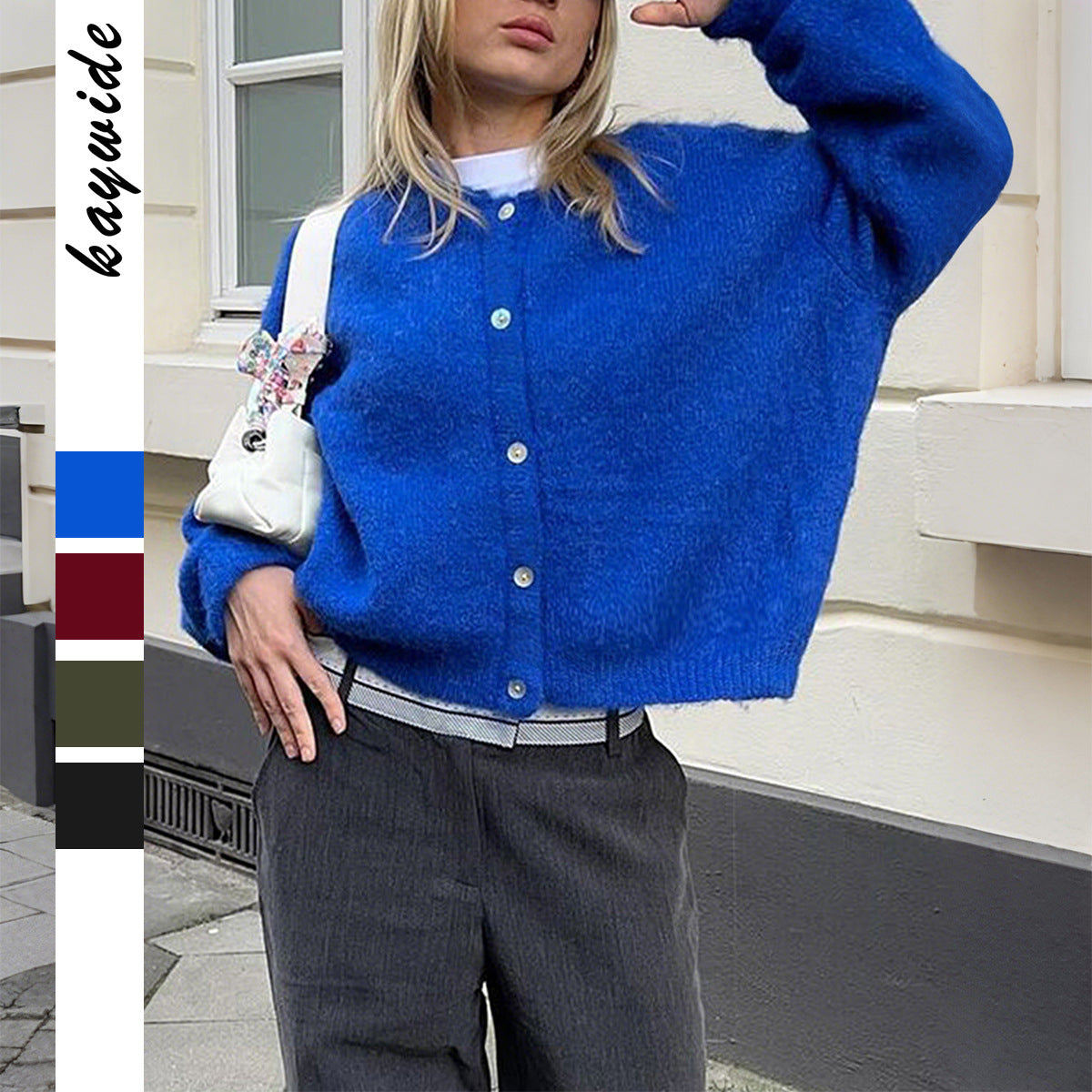 Women's Casual Simple Style Long-sleeved Woolen Small Vest/suspenders/tube Top