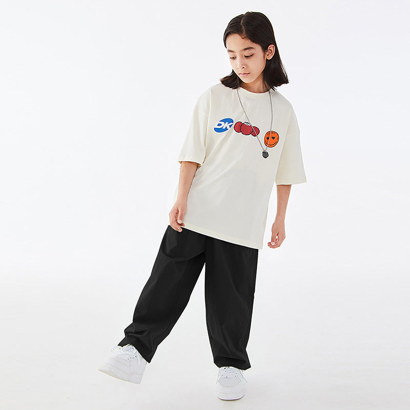 Children's Clothing Summer Casual Cotton Thin Medium Big Children's Pants