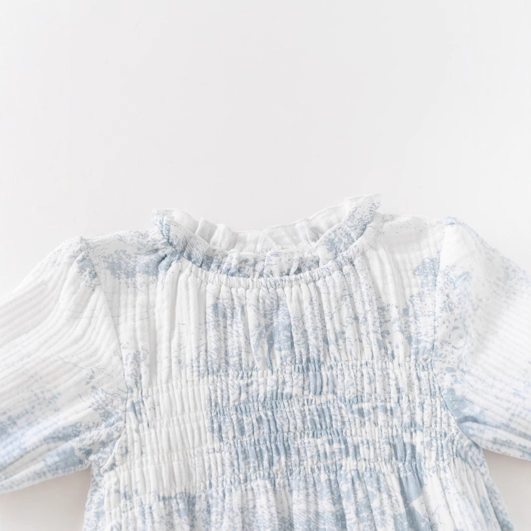 Chinese Style Pure Cotton Rompers Summer Thin Bodysuit Infant Jumpsuit, Climbing Suit