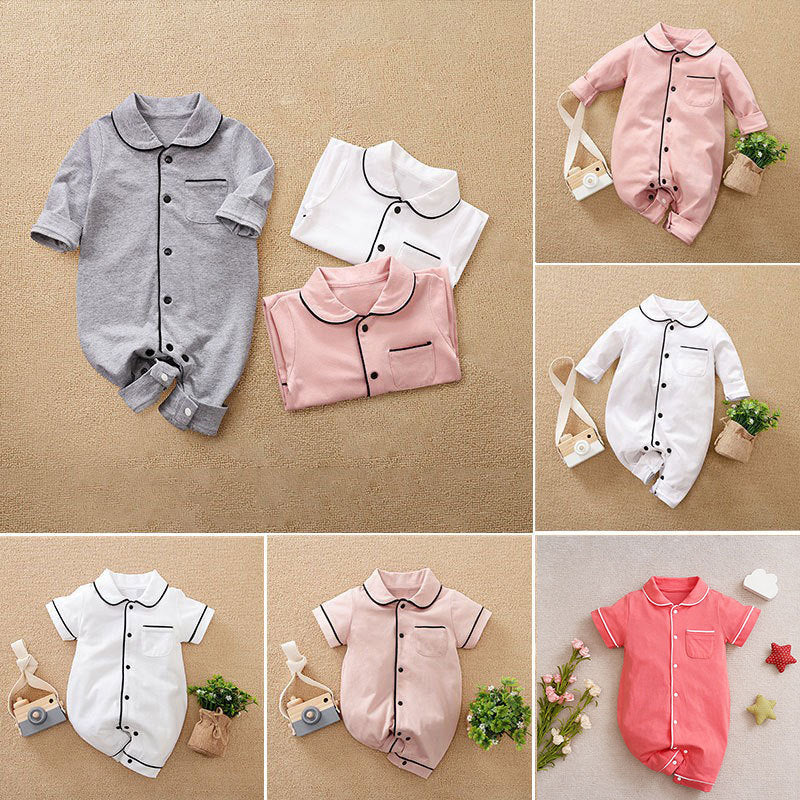 Women's & Men's Infant Pajamas Cotton Class Home One-piece Romper Long-sleeved Clothes For Jumpsuit, Climbing Suit
