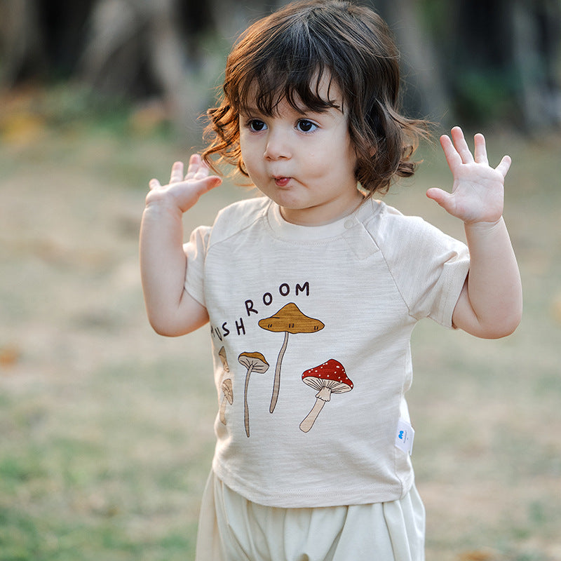 Short Sleeve Boys Summer Cartoon Little Thin Children's T-shirt
