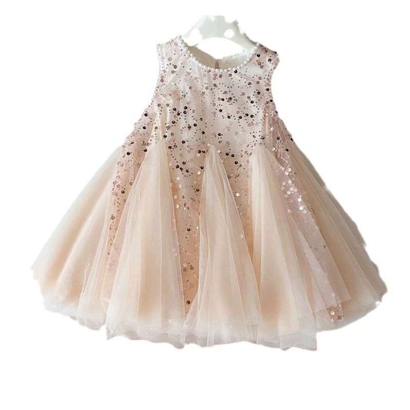 Children's Mesh Skirt Sleeveless Western Style Fashion Vest Children's Dress