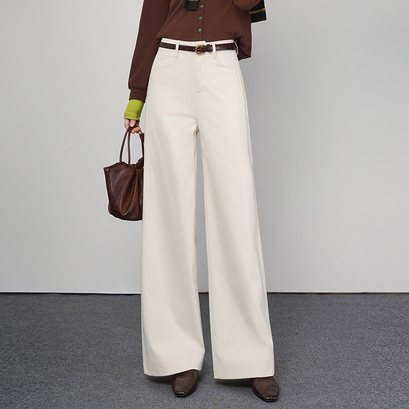 Women's Autumn High Waist Slimming Straight Loose Fashionable Pants