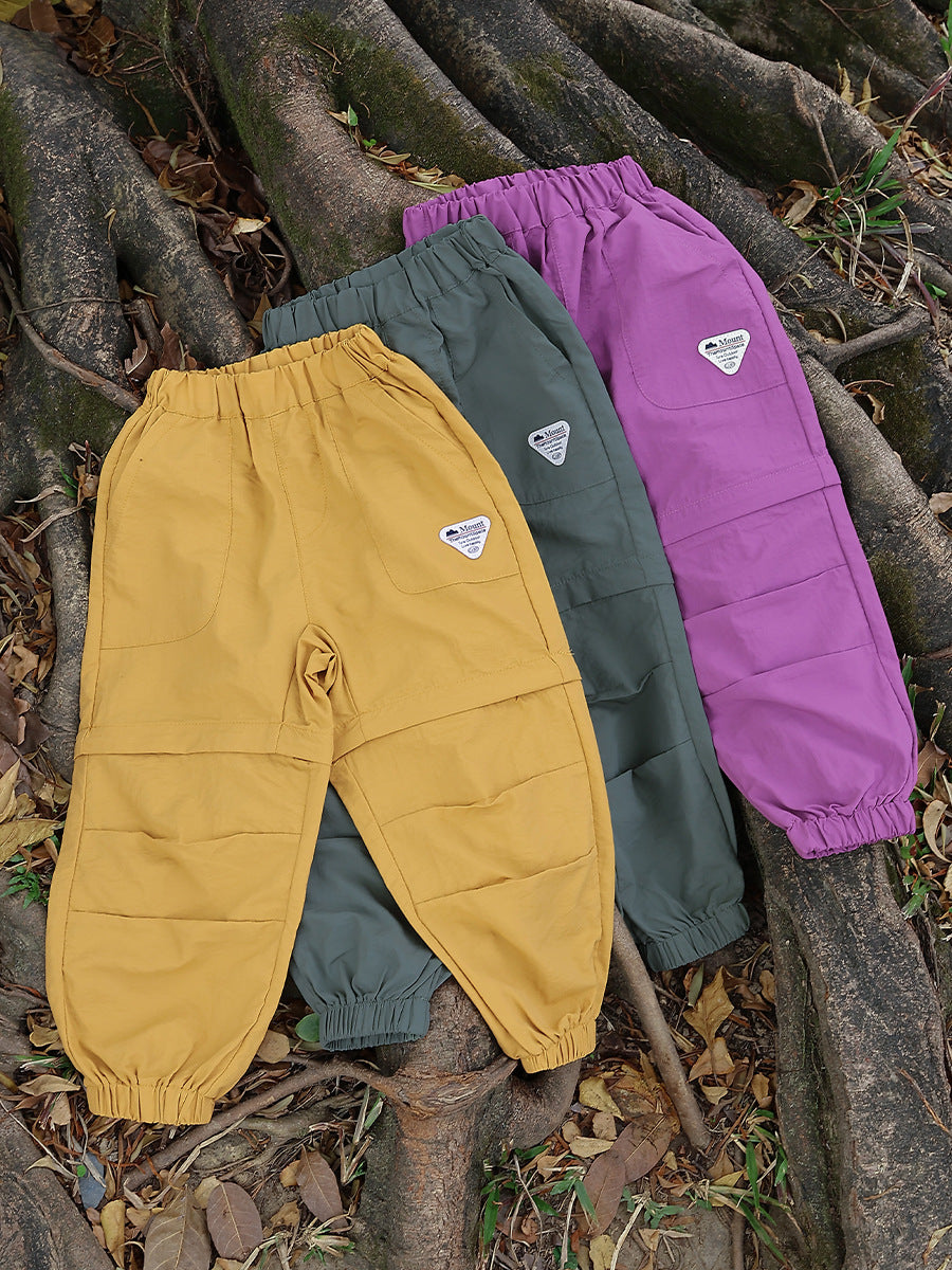 Children's Detachable Summer Mountain Trousers Lightweight Waterproof Children's Pants