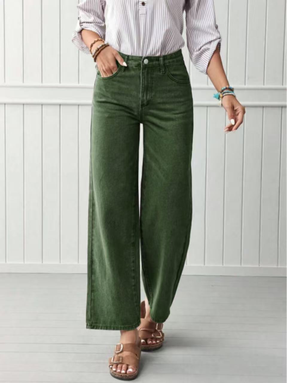 Women's Straight High-quality Denim Trousers Create Fashionable Beautiful Women's Jeans