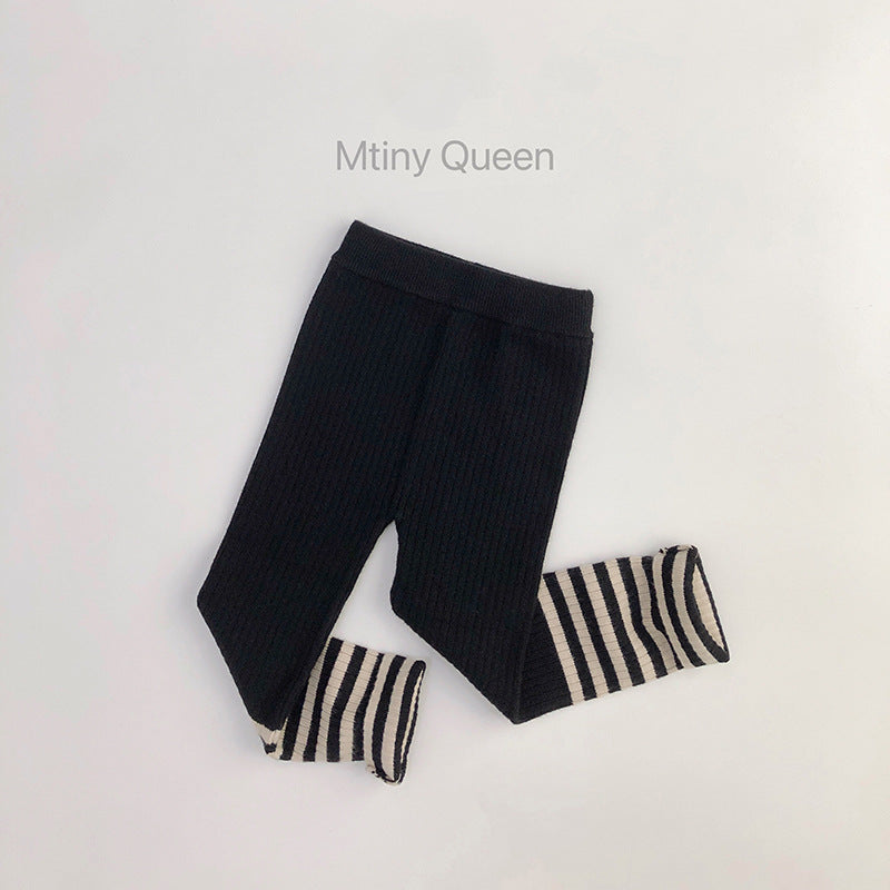Children's Comfortable Wool Leggings Large Stretch Boy Knit Children's Pants