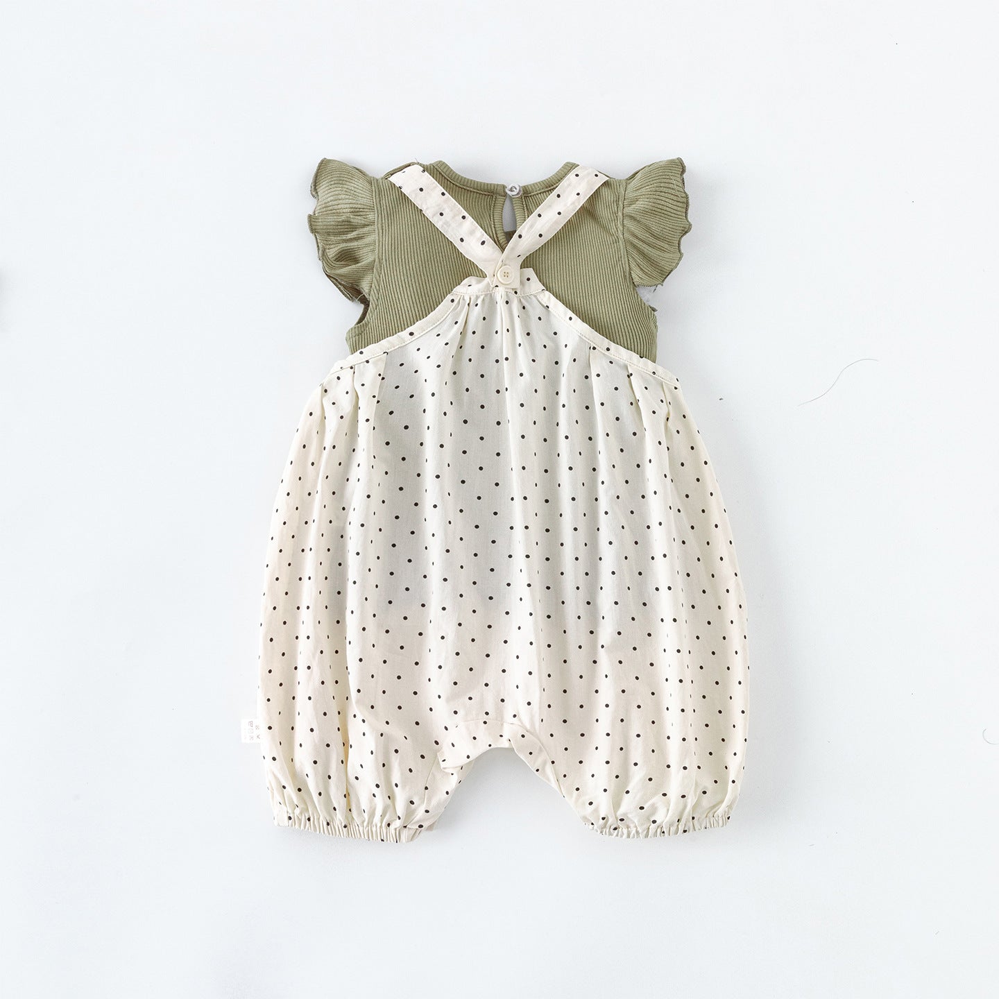 Children's Summer Jumpsuit For Fashionable Polka Dot Cute Infant Class Suspender Children's Suit