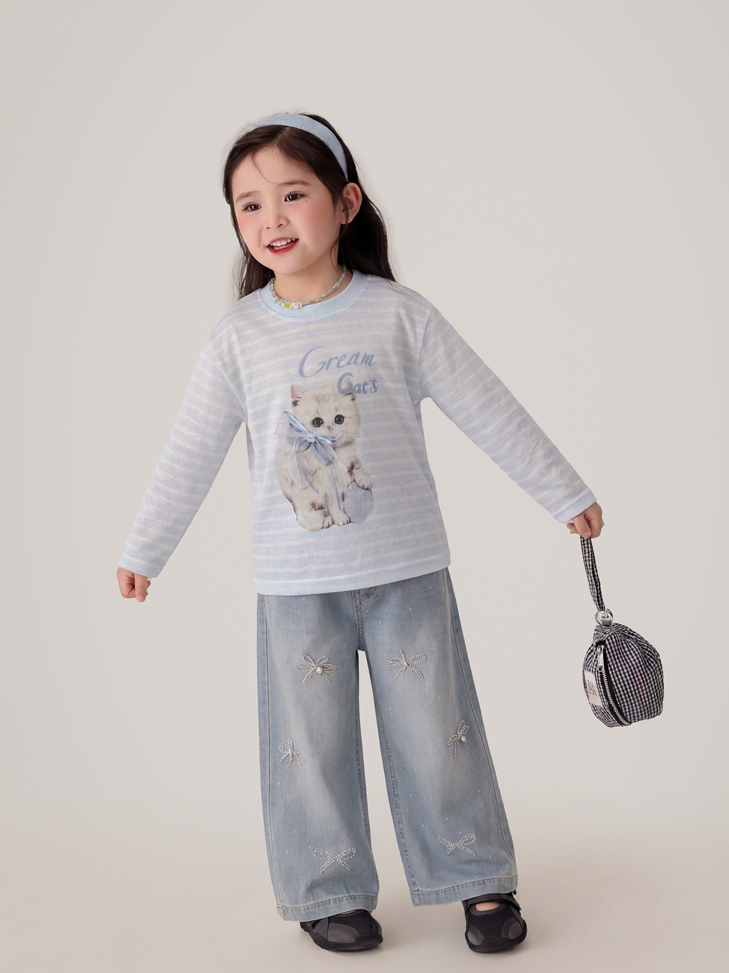 Children's Summer Sun Protective Blouse Cartoon Printed Long-sleeved Casual Top Children's T-shirt