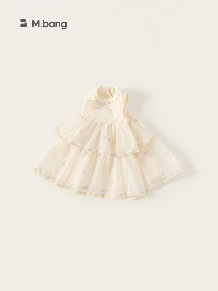 Children's Summer Sleeveless Vest Mesh Thin Princess Children's Dress