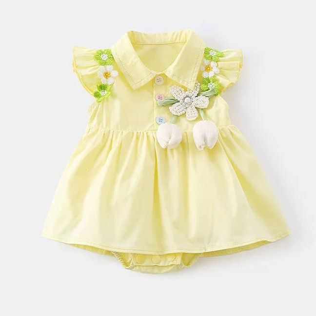 Summer Thin Bodysuit Clothes Jumpsuit Western Style Romper Princess Out Jumpsuit, Climbing Suit