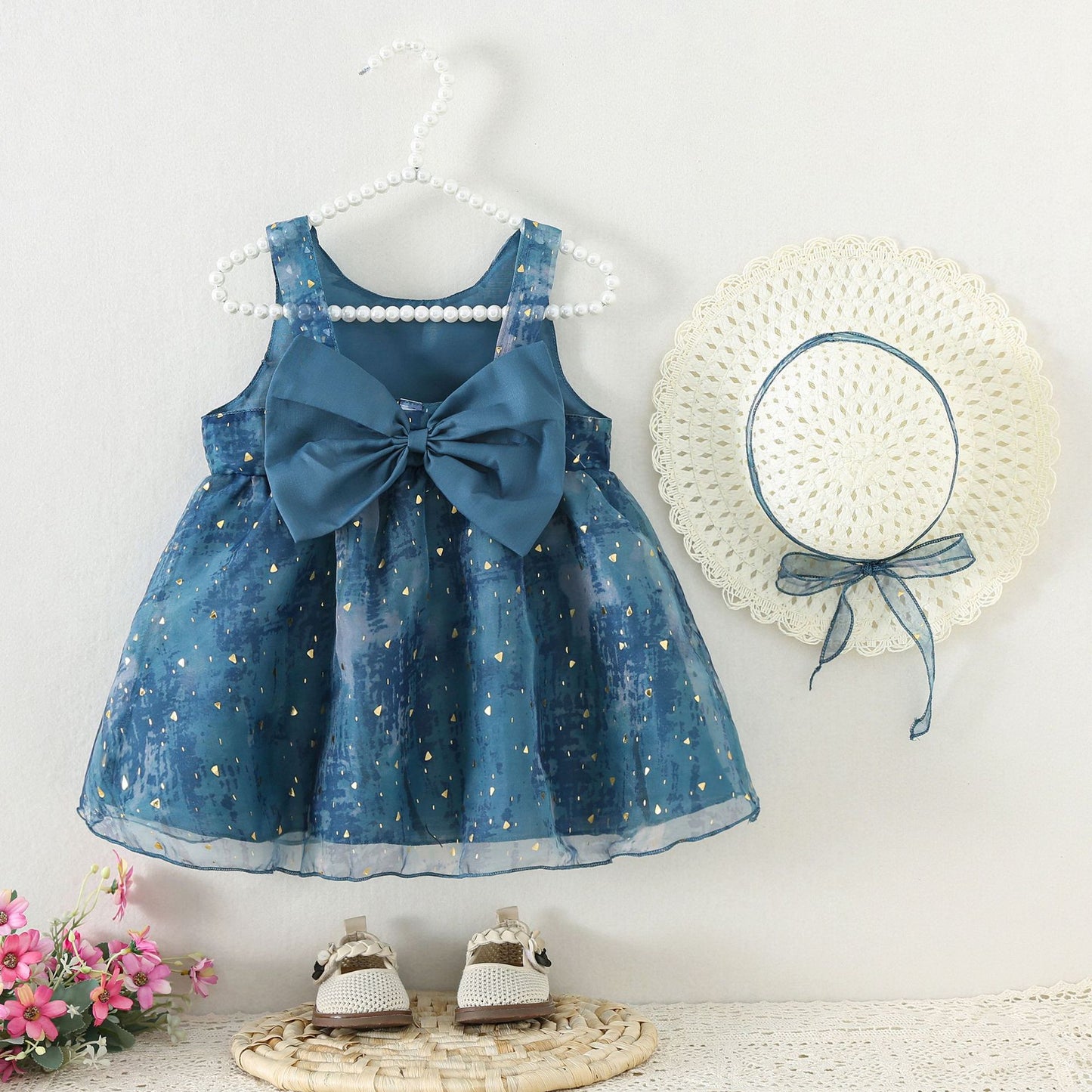 Summer Little Vest Skirt Korean Style Birthday Princess Children's Dress