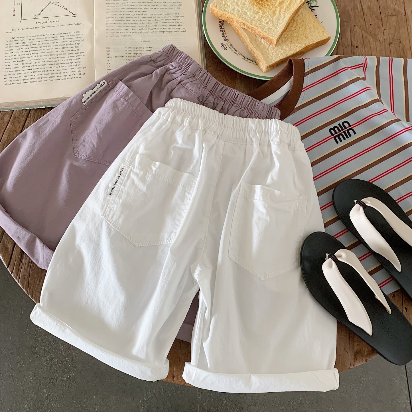 Children's Bermuda Shorts Summer Boys Solid Color Children's Pants