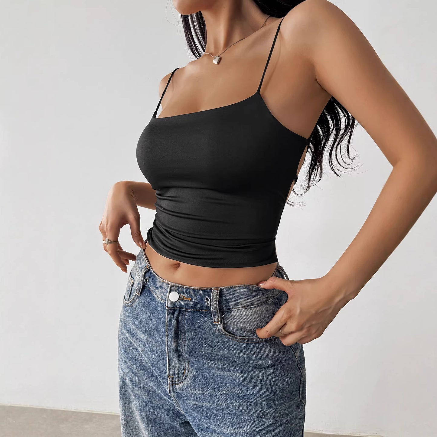 Women's Summer Sexy Suspenders Tube Bottoming Hot Vests