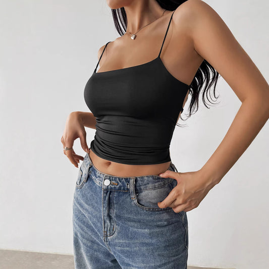 Women's Summer Sexy Suspenders Tube Bottoming Hot Vests