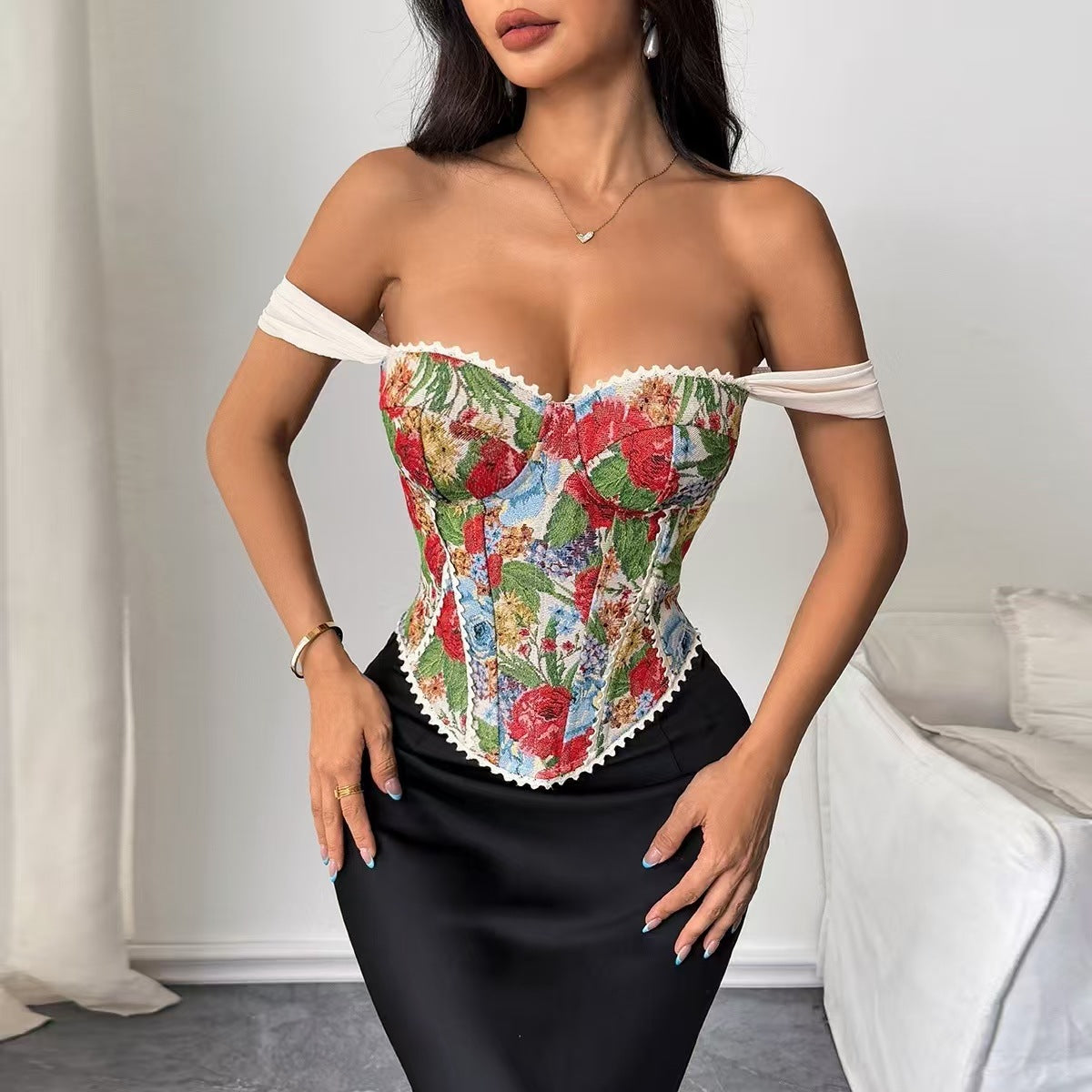 Women's Bra Camisole Summer Outer Wear Design Sense Beautiful Back Small Vest/suspenders/tube Top