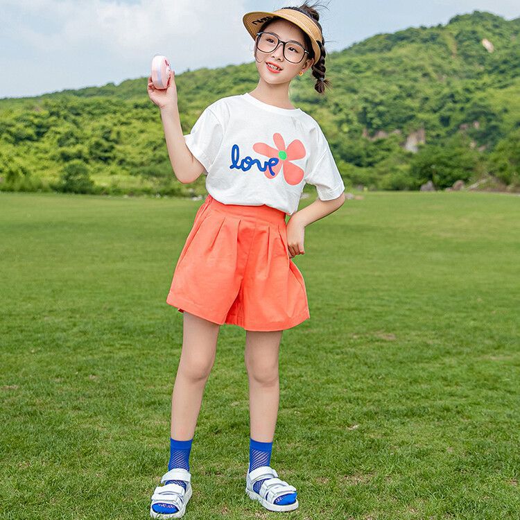 Two-piece Medium Big Fashionable Stylish Clothing Class Clothes Children's Suit