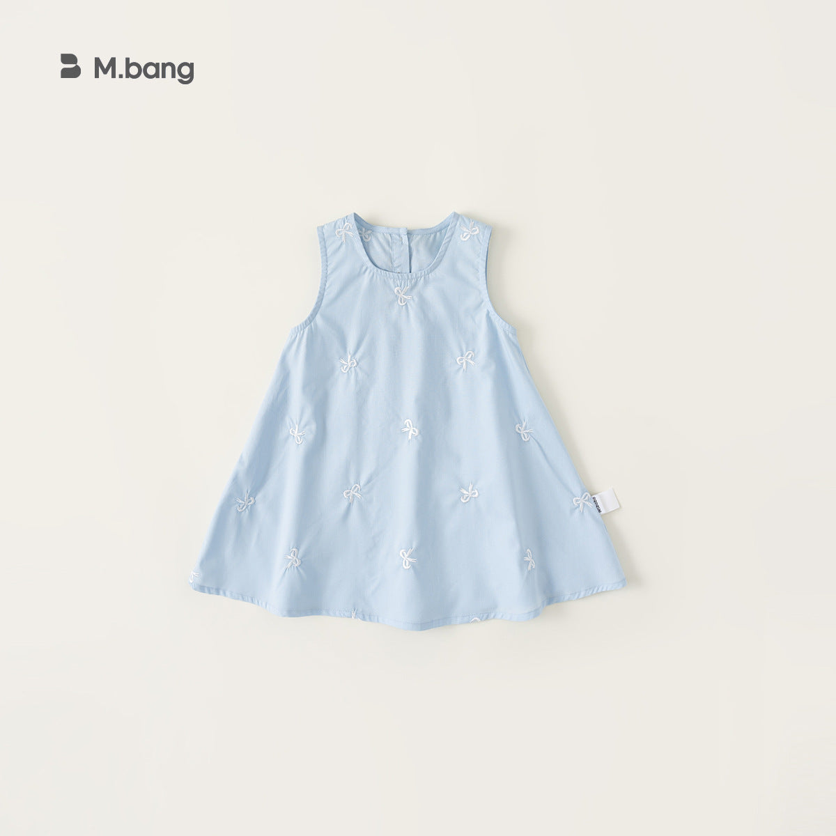 Children's Sweet Printed Skirt Summer Bow Ribbon Sleeveless Children's Dress