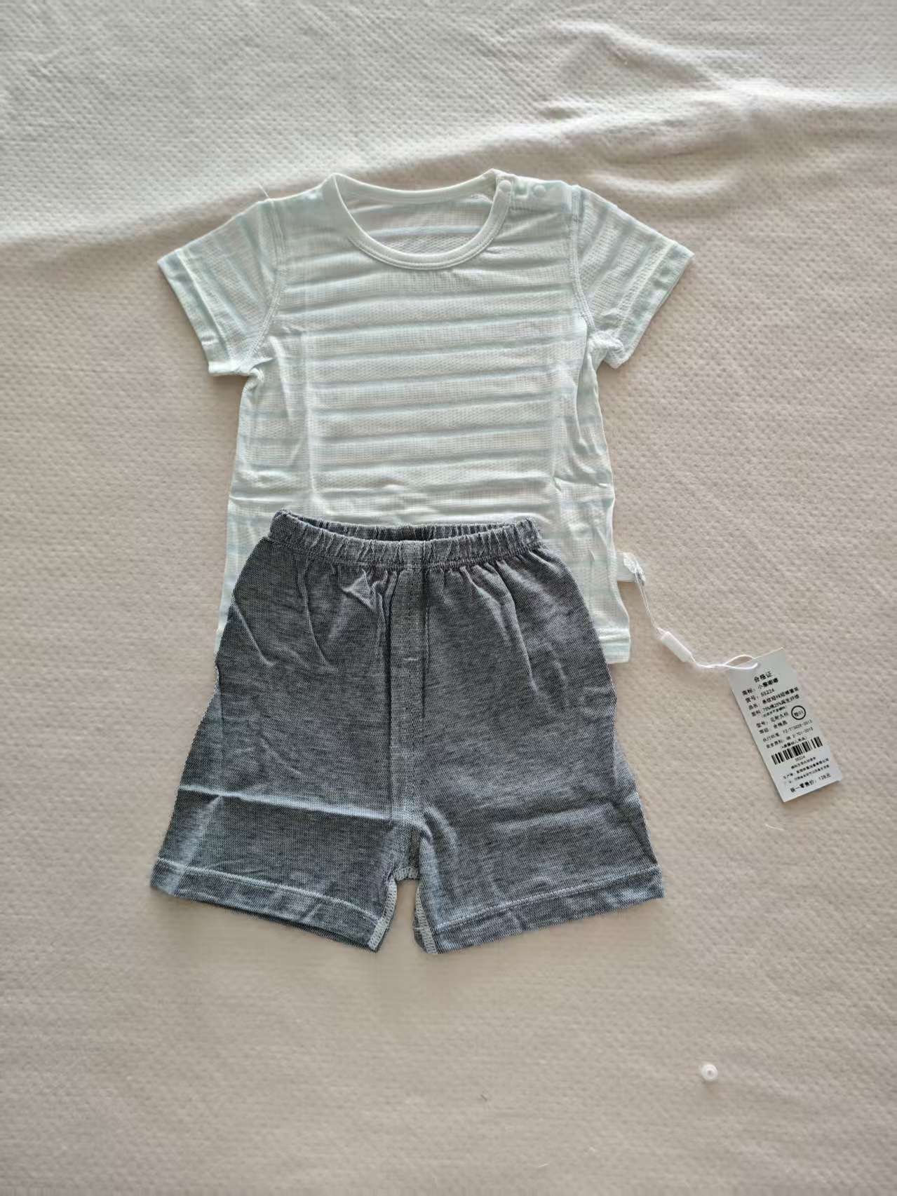 Children's Short Sleeve T-shirt Two-piece Set Infant Class Breathable Children's Suit