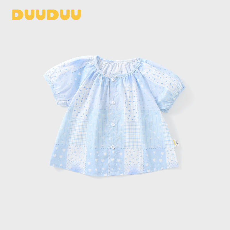 Children's Short Sleeve Top Summer Clothes Wear Shirt Soft Children's T-shirt