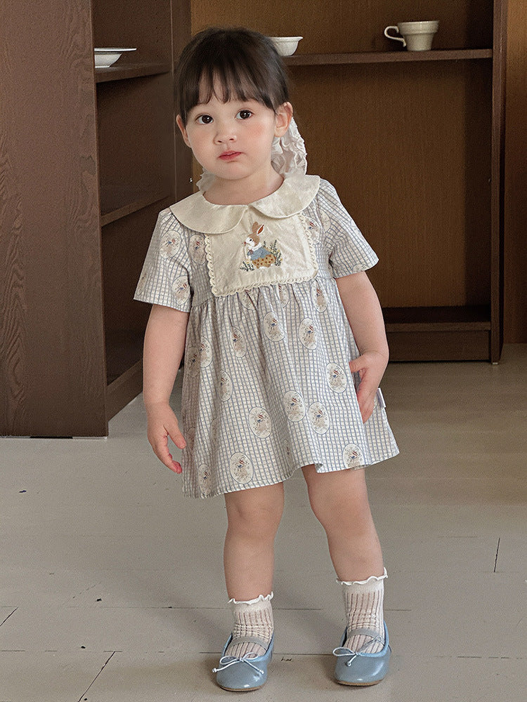 Summer Thin Princess Short Sleeve Doll Collar Children's Dress