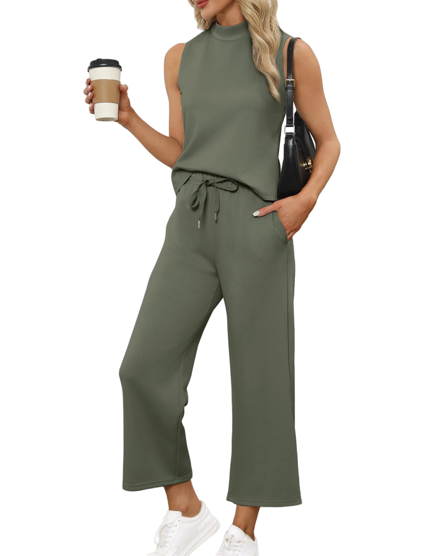 Women's Cropped Wide Leg Summer For Tops
