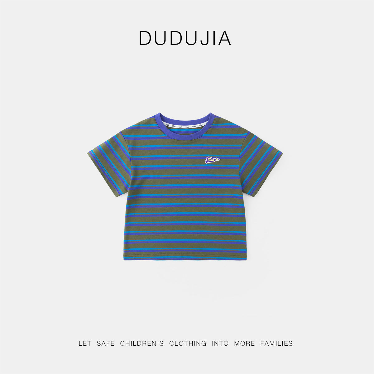 Children's Cotton Summer Clothes Boys Striped Top Children's T-shirt