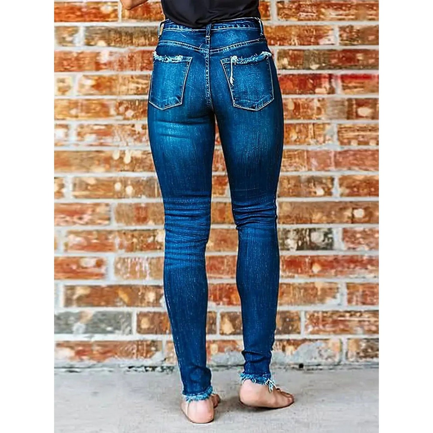 Women's Slim Fit Slimming Stretch Feet Women's Jeans