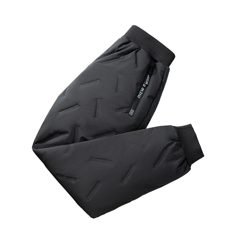 Boys Trousers Warm Middle Big Padded Fleece Children's Pants