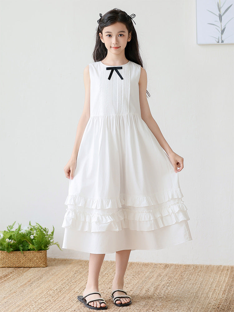 Children's Summer Sleeveless Cotton Vest Little Trendy Princess Children's Dress