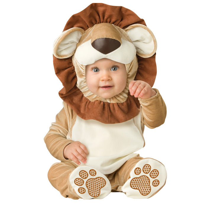 Children's Halloween Christmas Clothing Dress-up Clothes Performance Wear Dinosaur No Lining Jumpsuit, Climbing Suit