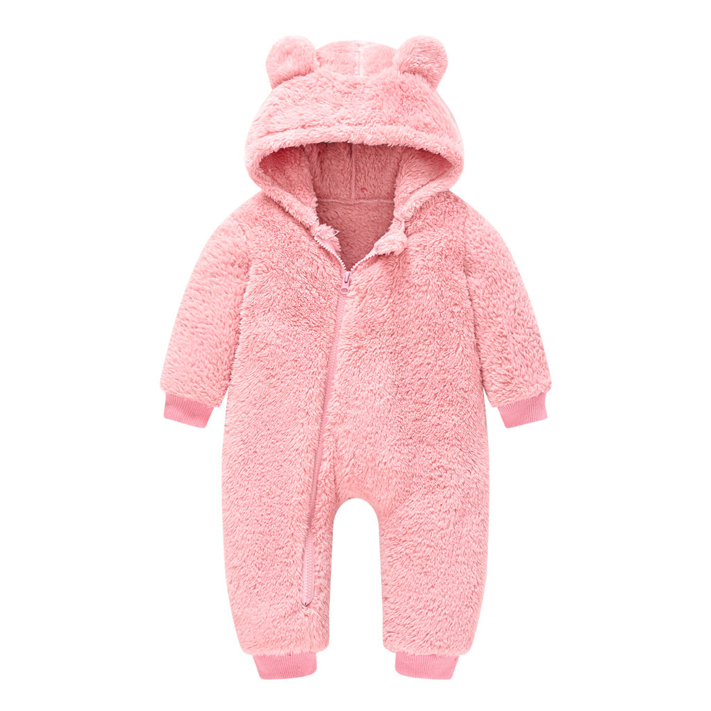 Cute Jumpsuit Boy One-piece Ear Hooded Jumpsuit, Climbing Suit