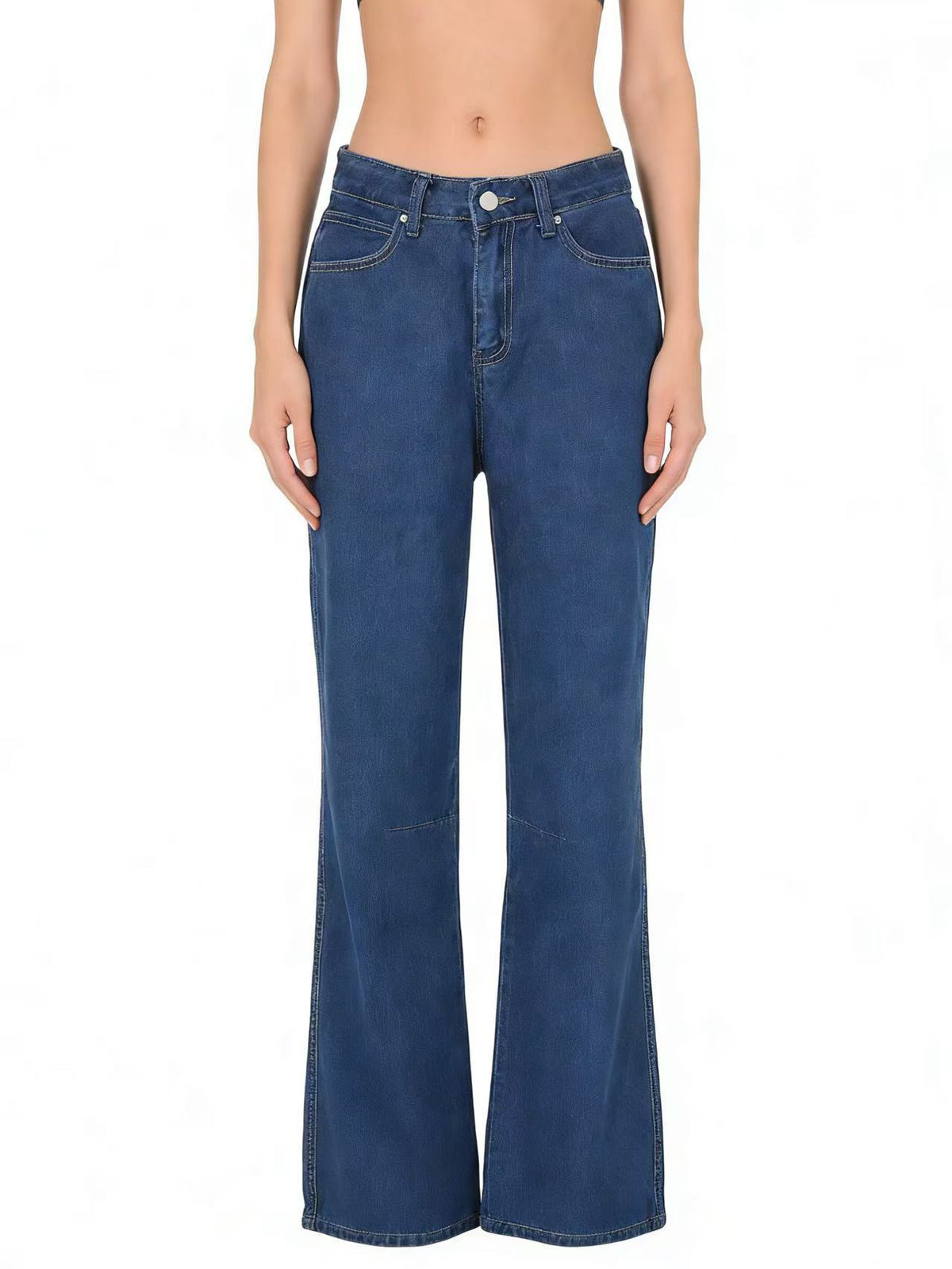 Women's Autumn Retro Washed Loose Casual High Jeans