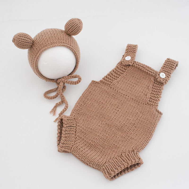 Month Old Days Studio Animal Theme Wool Jumpsuit, Climbing Suit