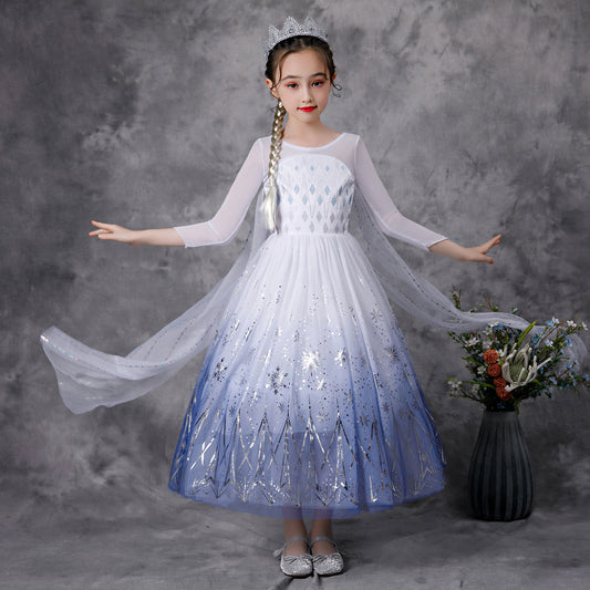Women's Princess Elsa Frozen 2 Aisha Summer Skirt Clothes Clothing Children's Dress