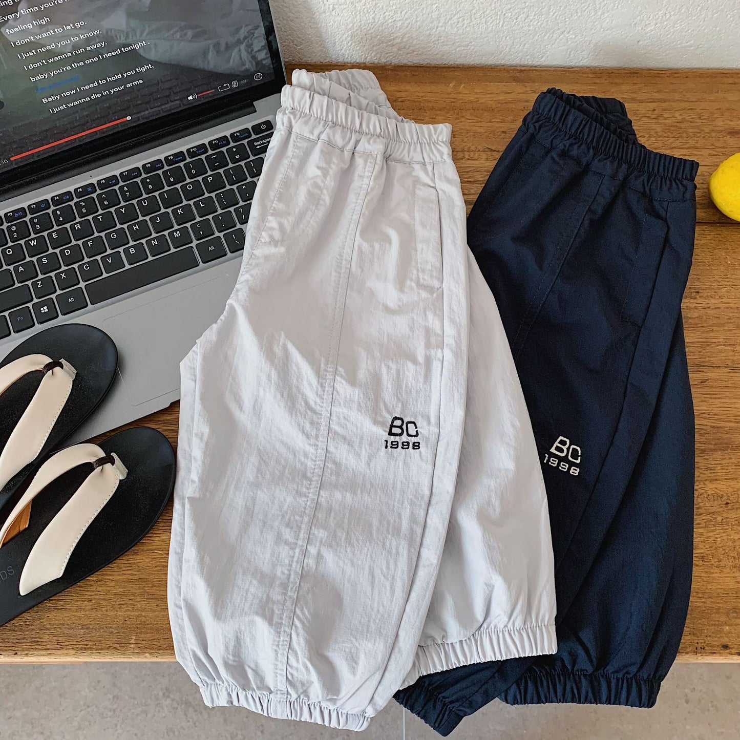 Children's Boy Summer Loose Casual Ankle Banded Handsome Trousers Children's Pants