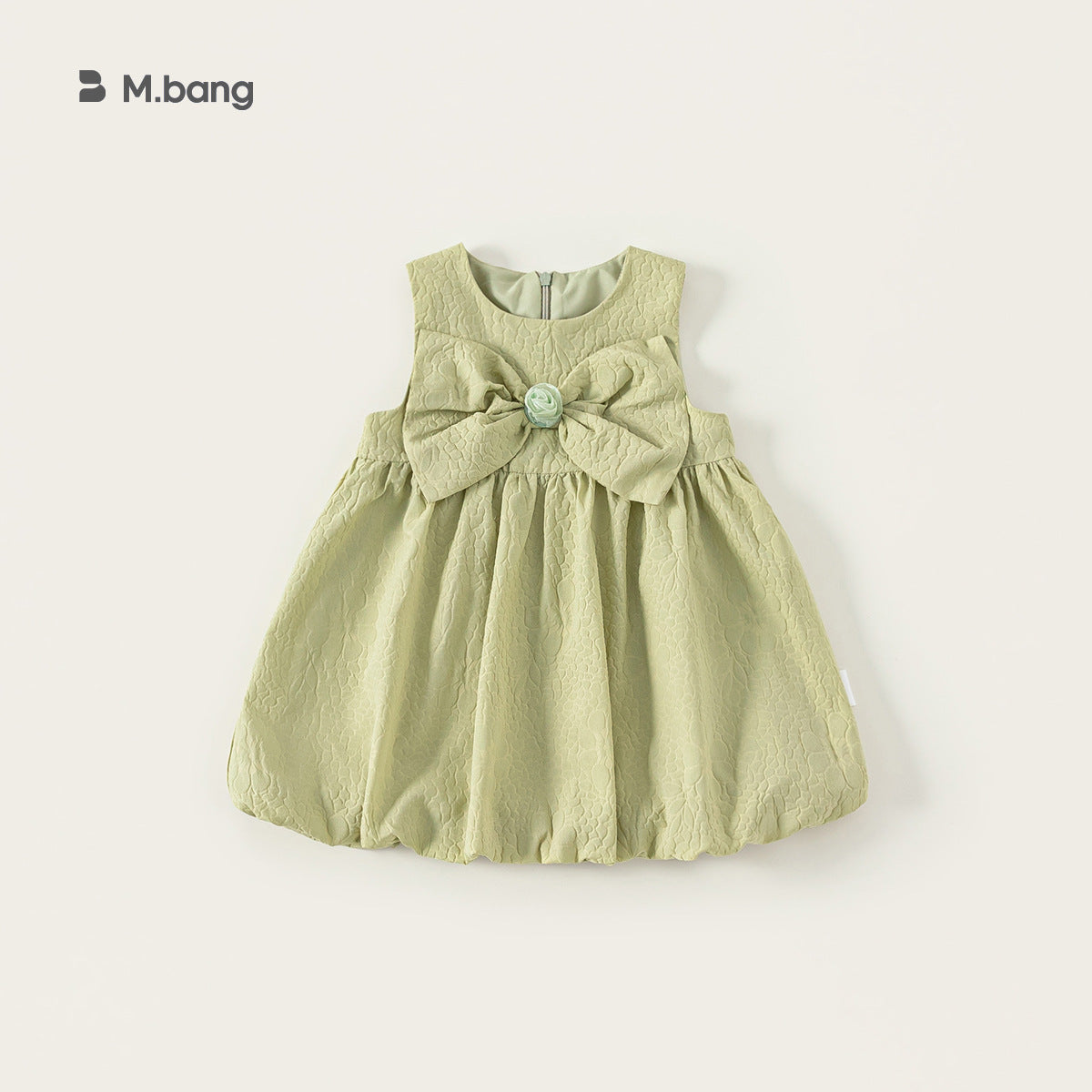 Children's Clothing Summer Solid Color Bow Sleeveless Princess Children's Dress